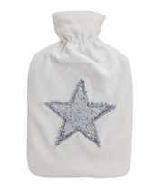 Rubberen winter kruik met witte fleece hoes 10105724